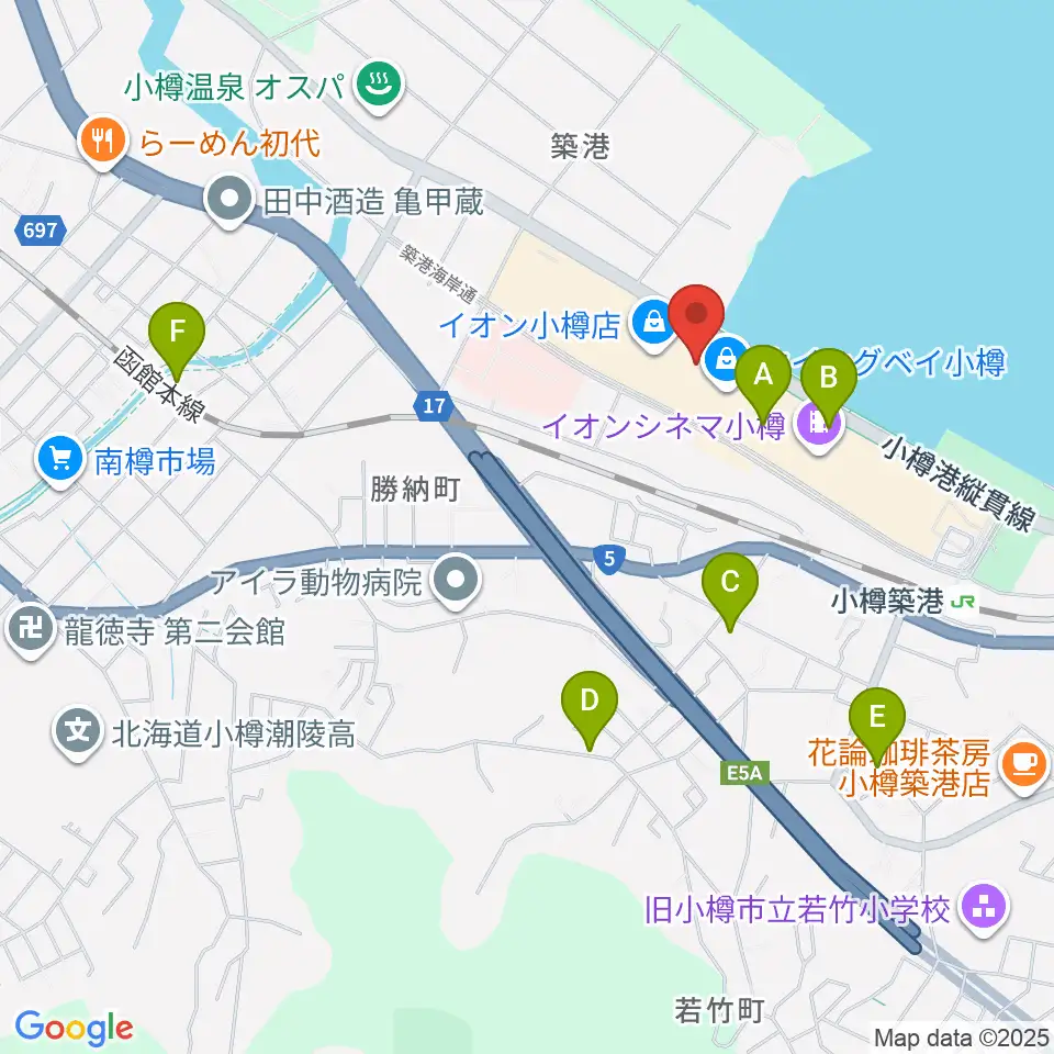 市民劇場ヲタル座周辺のホテル一覧地図