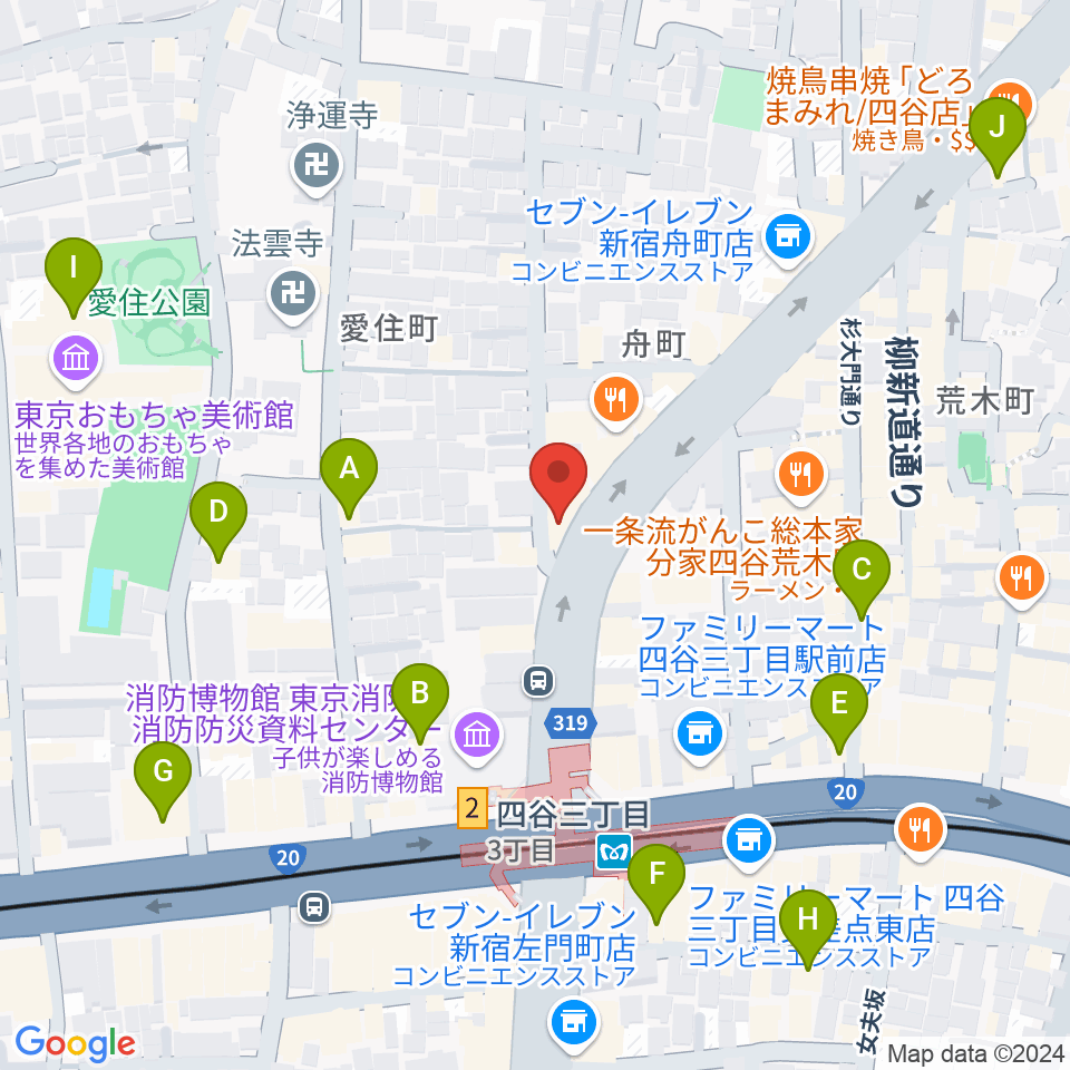 四谷ソケースロック周辺のホテル一覧地図