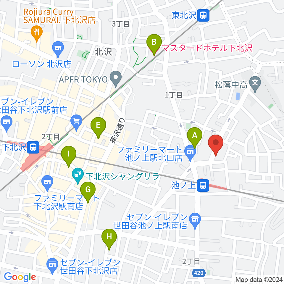 タカギズ・ホーム周辺のホテル一覧地図