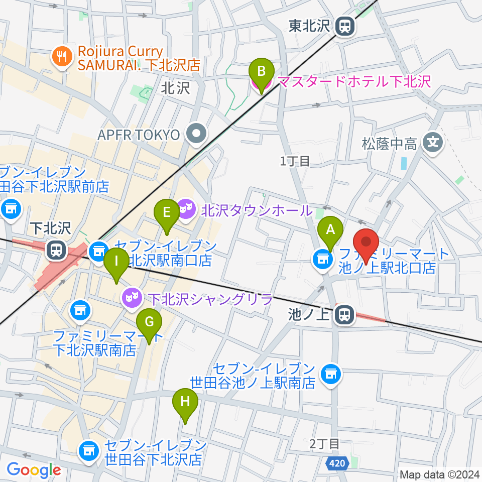 タカギズ・ホーム周辺のホテル一覧地図