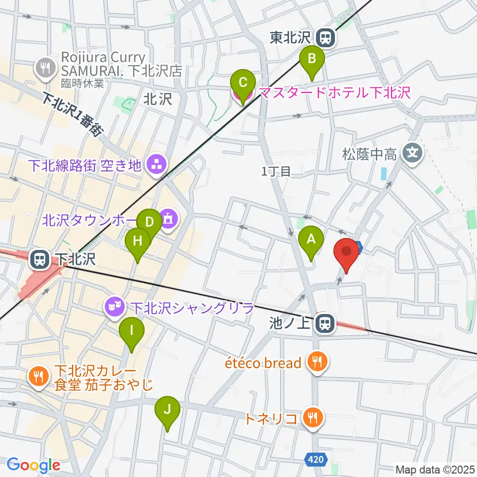 タカギズ・ホーム周辺のホテル一覧地図