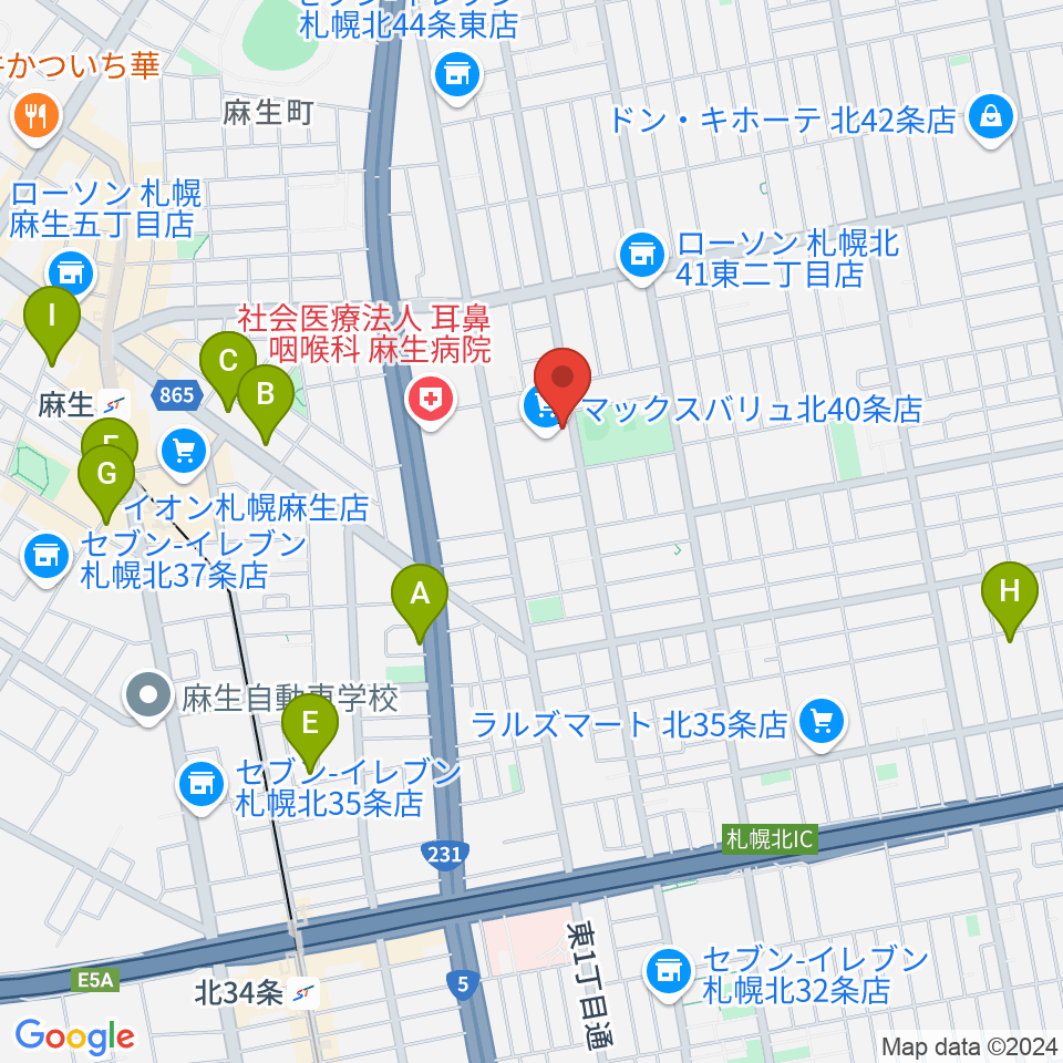 スタジオタイラー周辺のホテル一覧地図