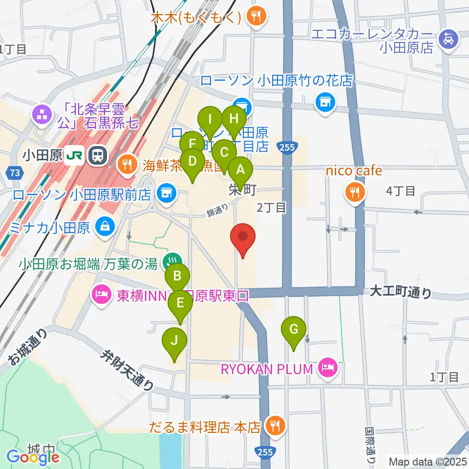 足柄屋STUDIO周辺のホテル一覧地図