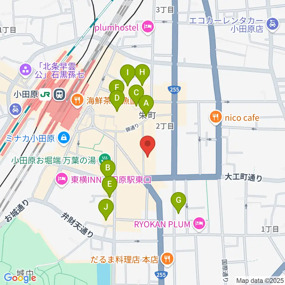足柄屋STUDIO周辺のホテル一覧地図