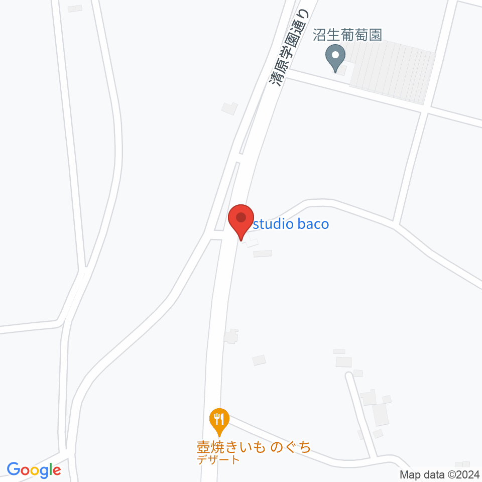 スタジオバコ周辺のホテル一覧地図