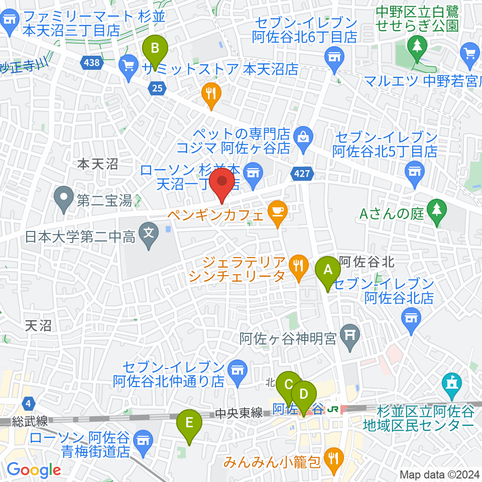 studio Zot周辺のホテル一覧地図