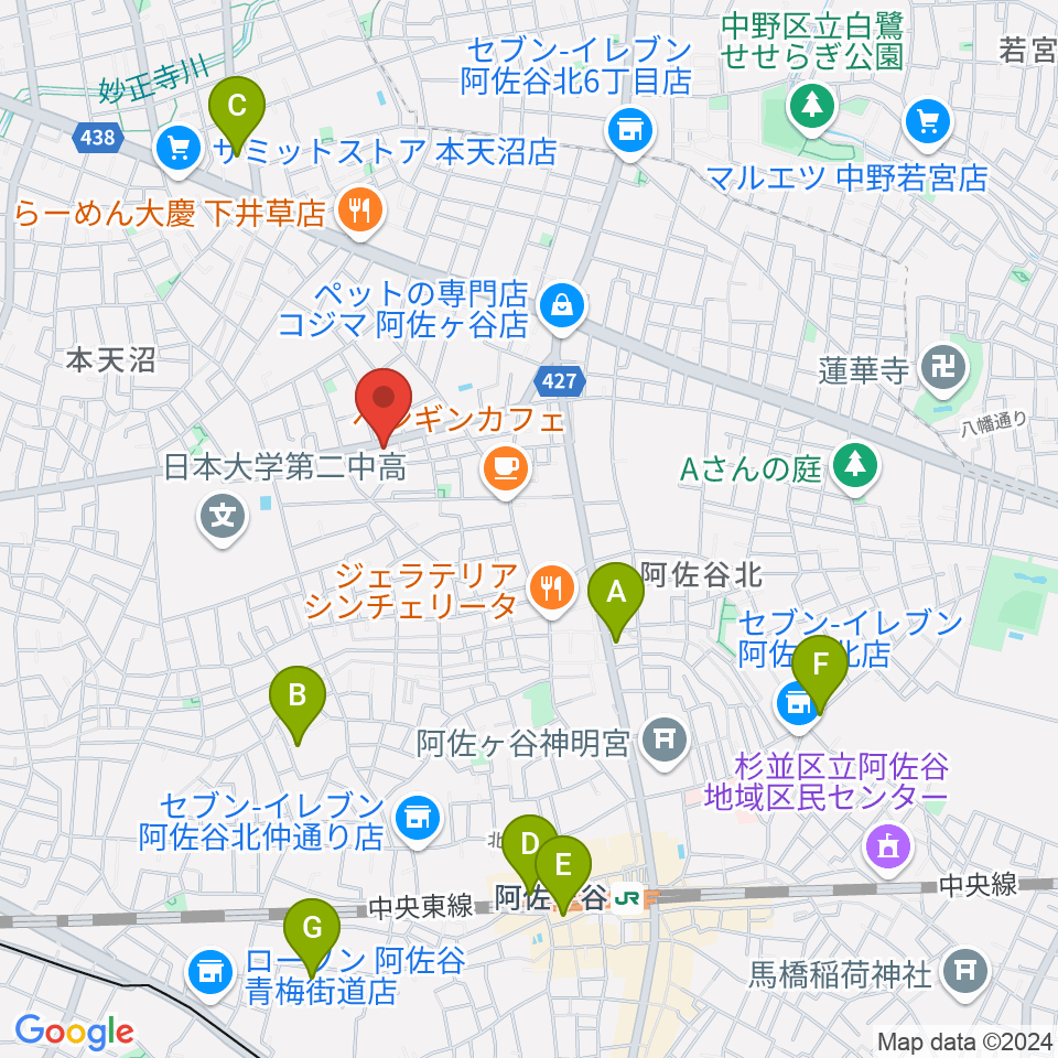 studio Zot周辺のホテル一覧地図