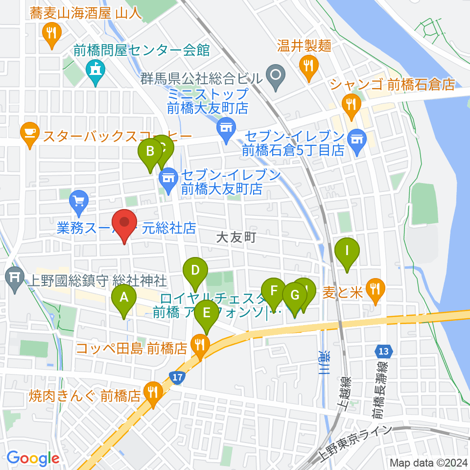 夢スタジオ周辺のホテル一覧地図