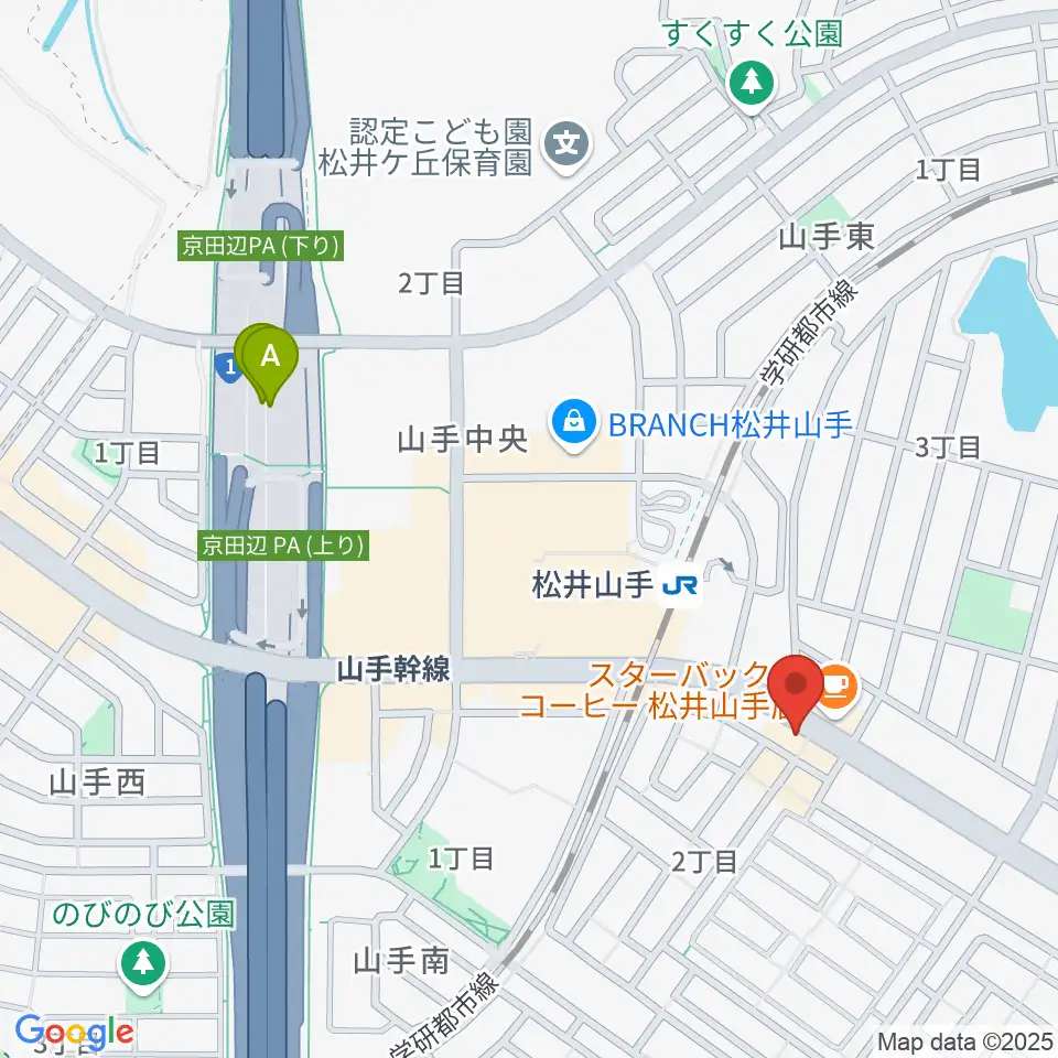天理楽器 京田辺店周辺のホテル一覧地図