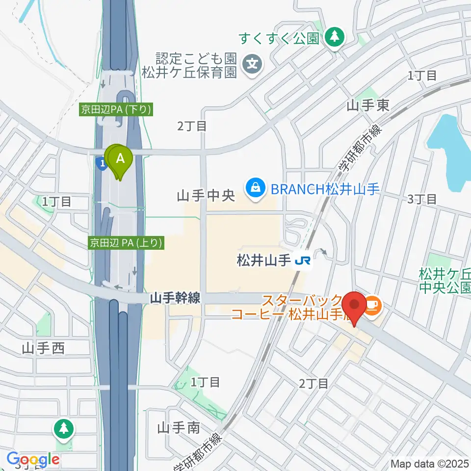 天理楽器 京田辺店周辺のホテル一覧地図