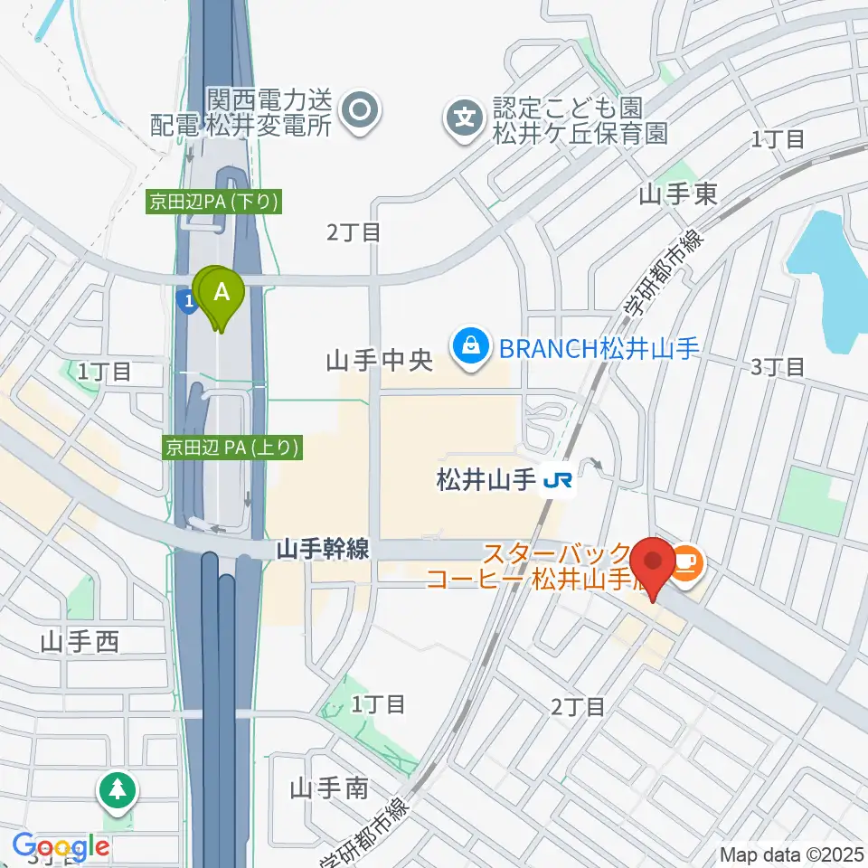 天理楽器 京田辺店周辺のホテル一覧地図