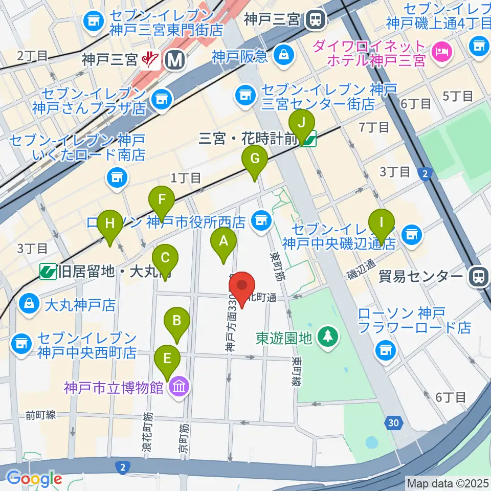 100BANホール&スタジオ周辺のホテル一覧地図