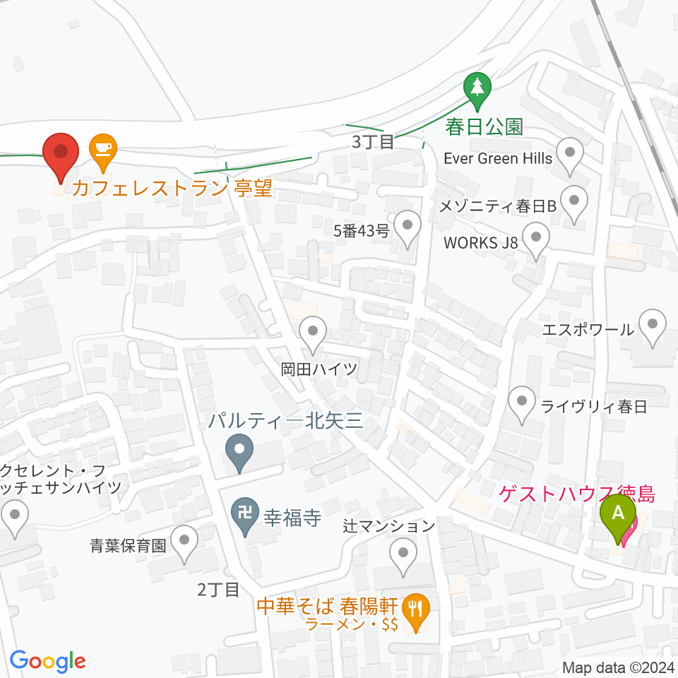 徳島J-POPS STUDIO周辺のホテル一覧地図