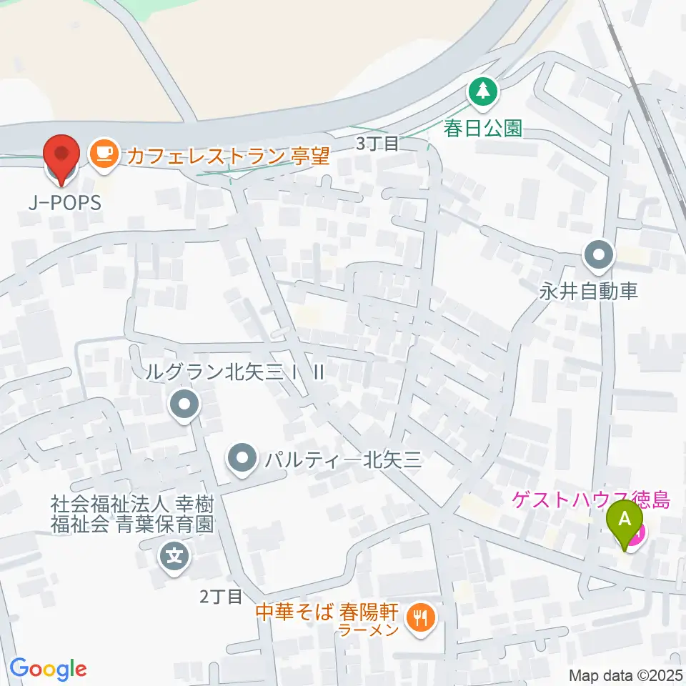 徳島J-POPS STUDIO周辺のホテル一覧地図