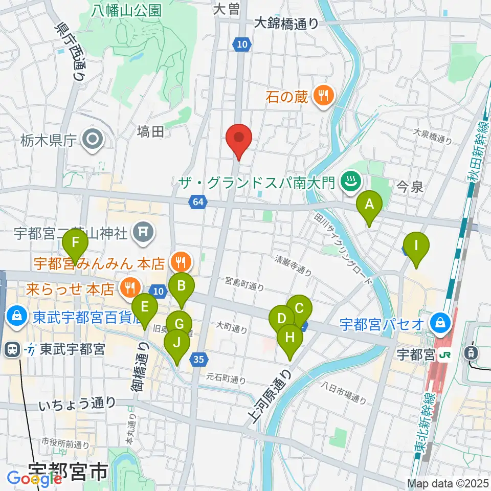 BEAT CLUB STUDIO周辺のホテル一覧地図