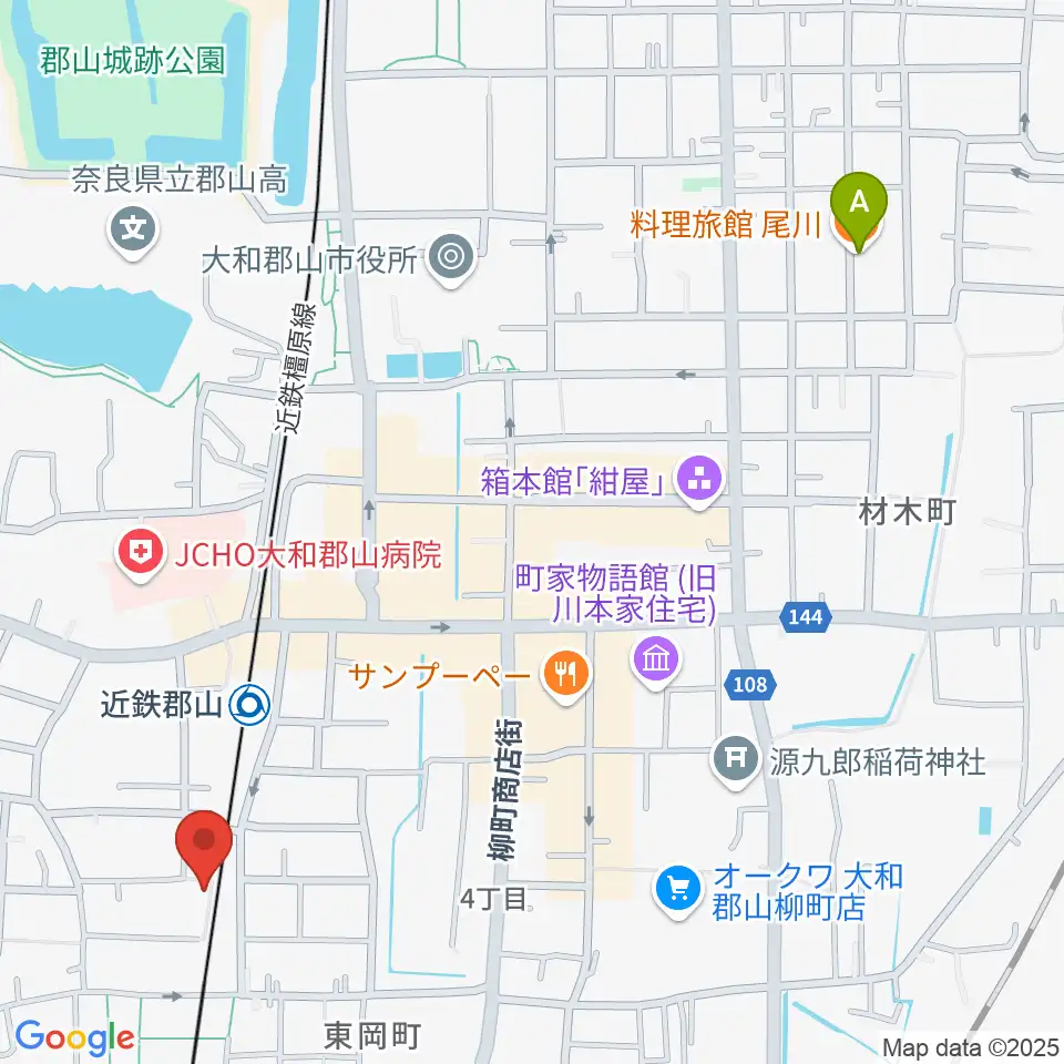 NMG studio周辺のホテル一覧地図