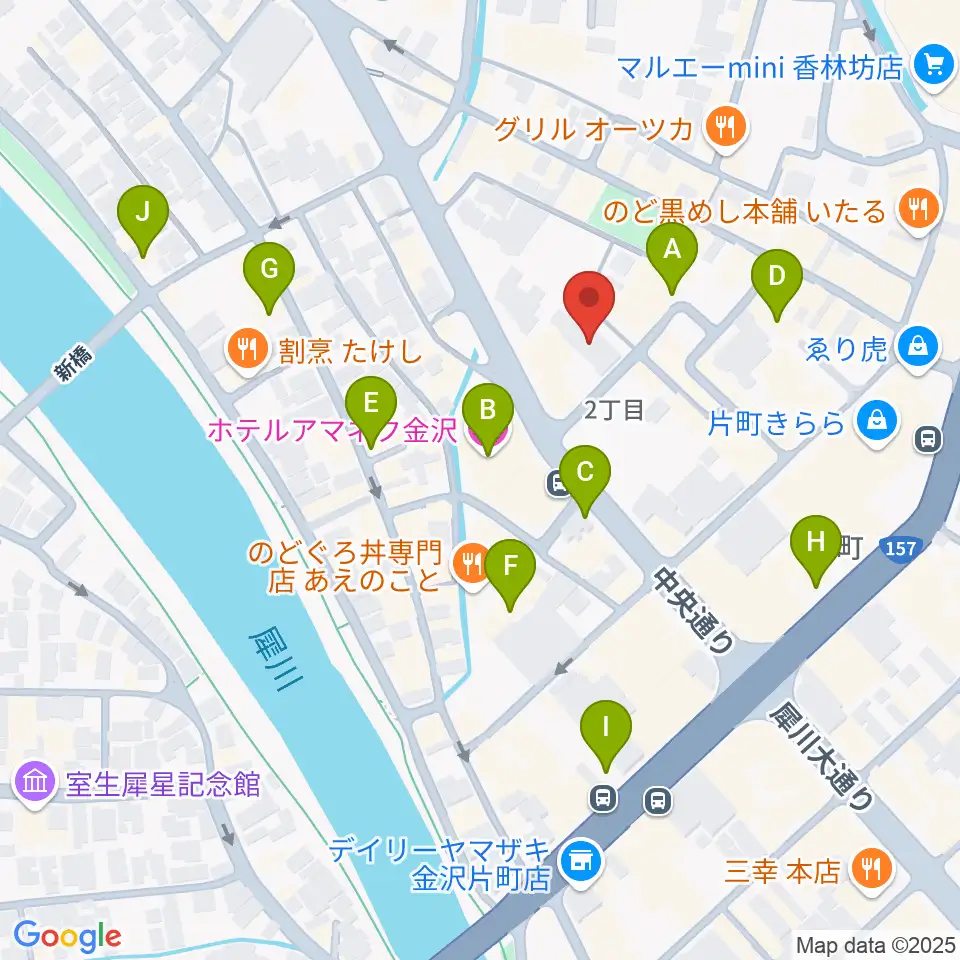 金沢GOLD CREEK周辺のホテル一覧地図