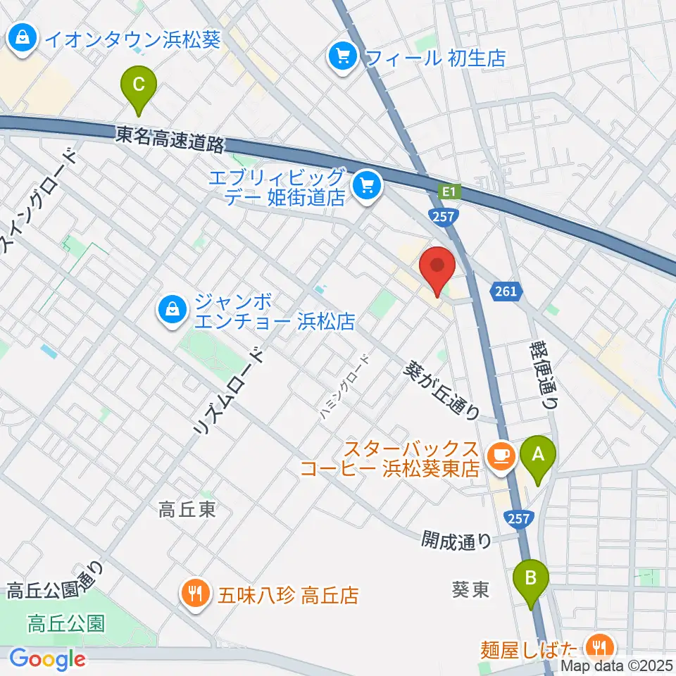 アオイ楽器店 葵町センター周辺のホテル一覧地図