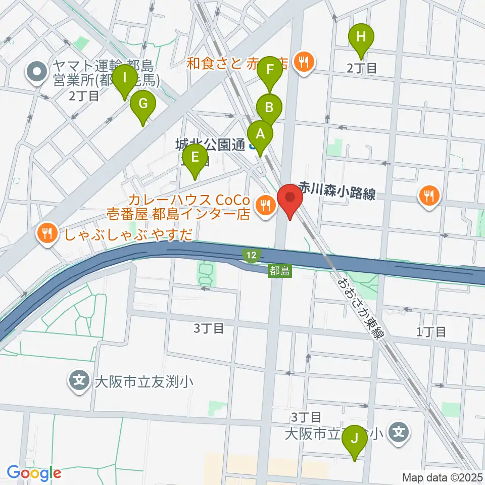 都島L-WISE周辺のホテル一覧地図