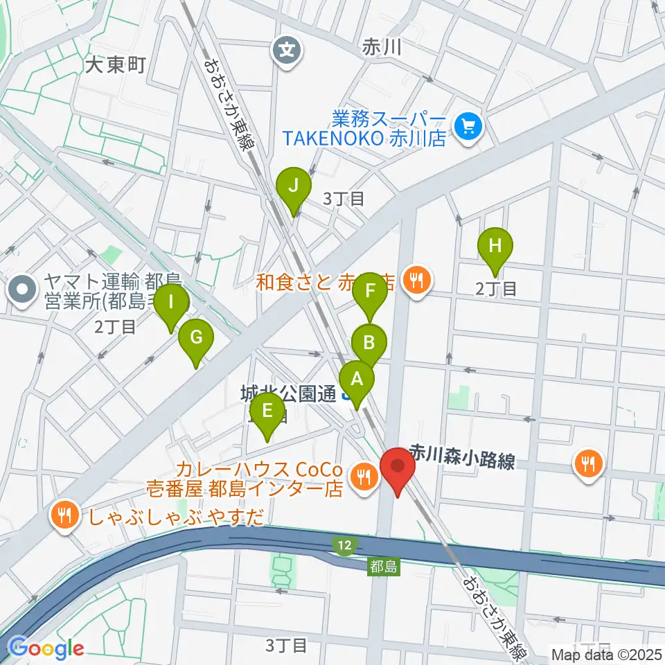 都島L-WISE周辺のホテル一覧地図