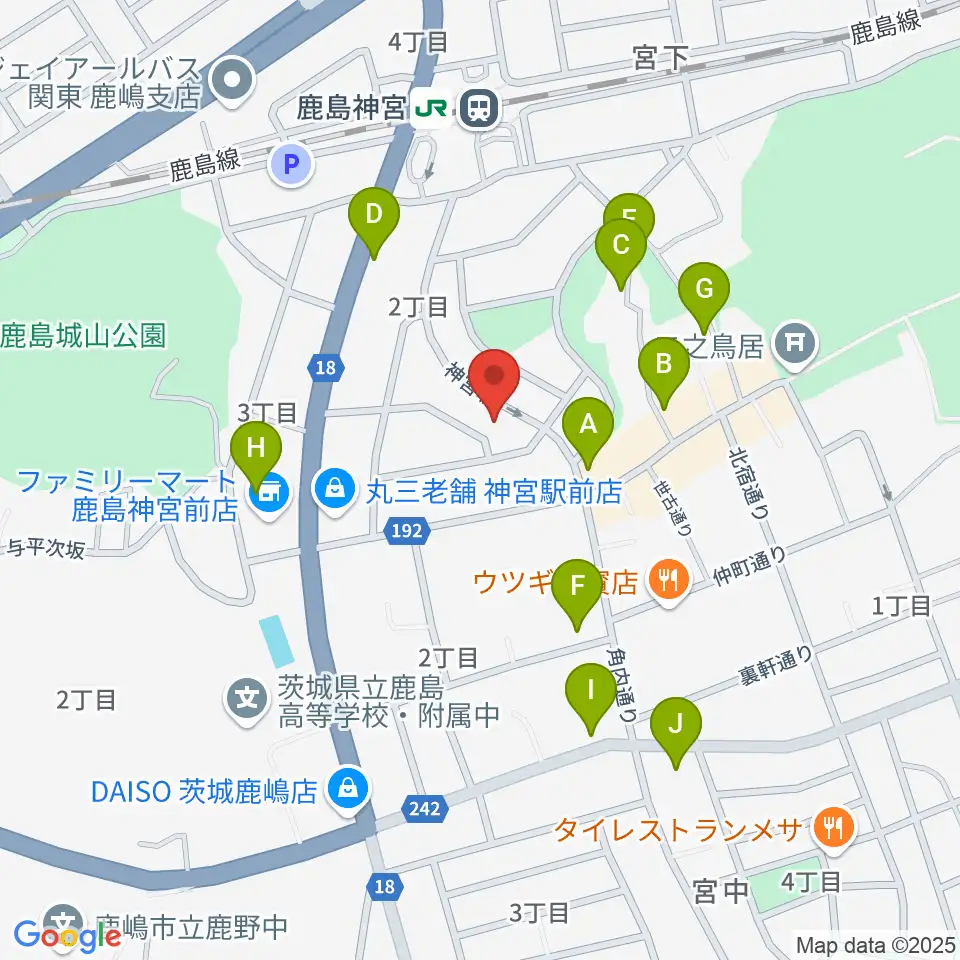 ミュージックショップ ボブ周辺のホテル一覧地図