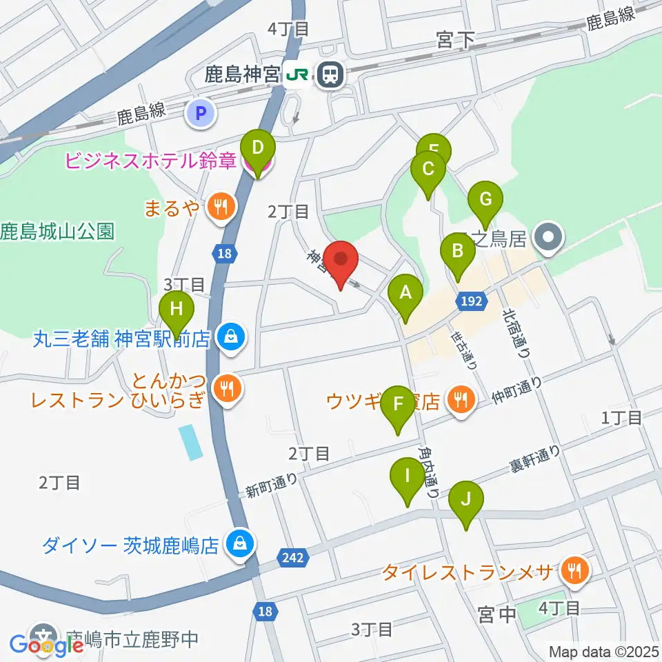 ミュージックショップ ボブ周辺のホテル一覧地図