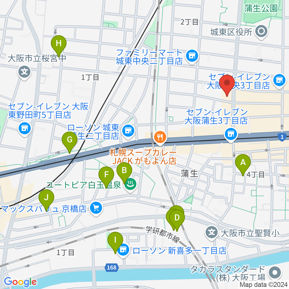 北出音楽事務所 KITADEホール周辺のホテル一覧地図