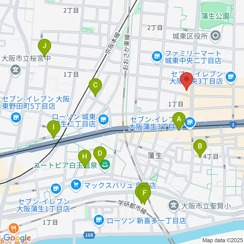 北出音楽事務所 KITADEホール周辺のホテル一覧地図