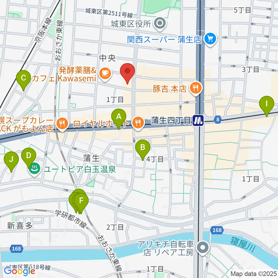 北出音楽事務所 KITADEホール周辺のホテル一覧地図