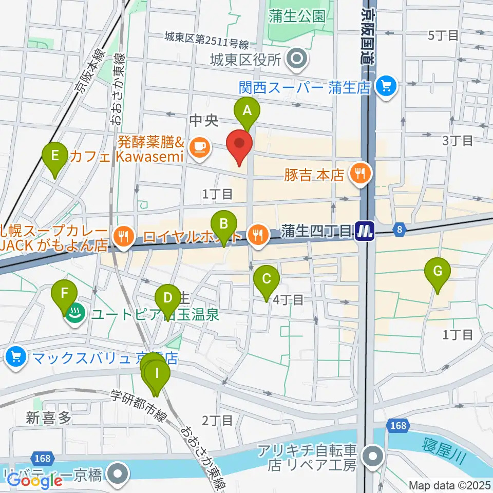 北出音楽事務所 KITADEホール周辺のホテル一覧地図