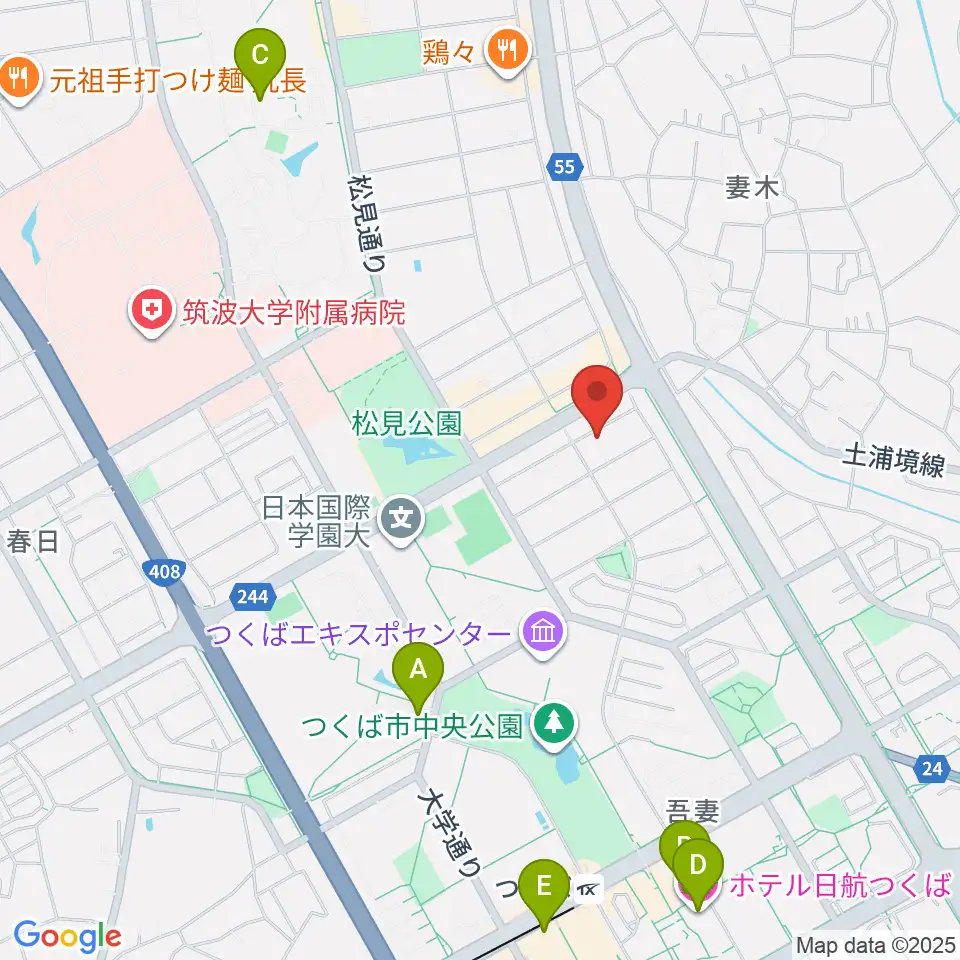 MUSIC PLANT つくば店周辺のホテル一覧地図