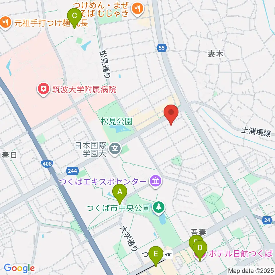 MUSIC PLANT つくば店周辺のホテル一覧地図