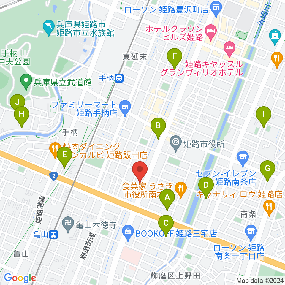 カワイ姫路ショップ周辺のホテル一覧地図