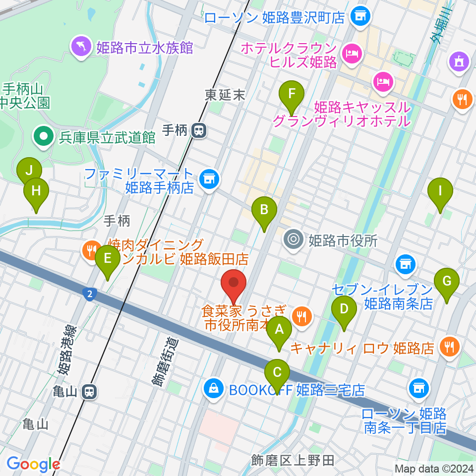 カワイ姫路ショップ周辺のホテル一覧地図