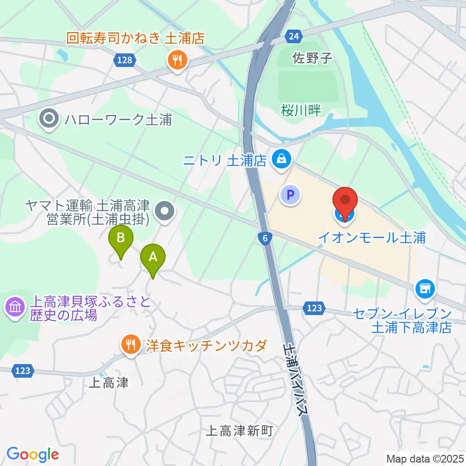 島村楽器 イオンモール土浦店周辺のホテル一覧地図