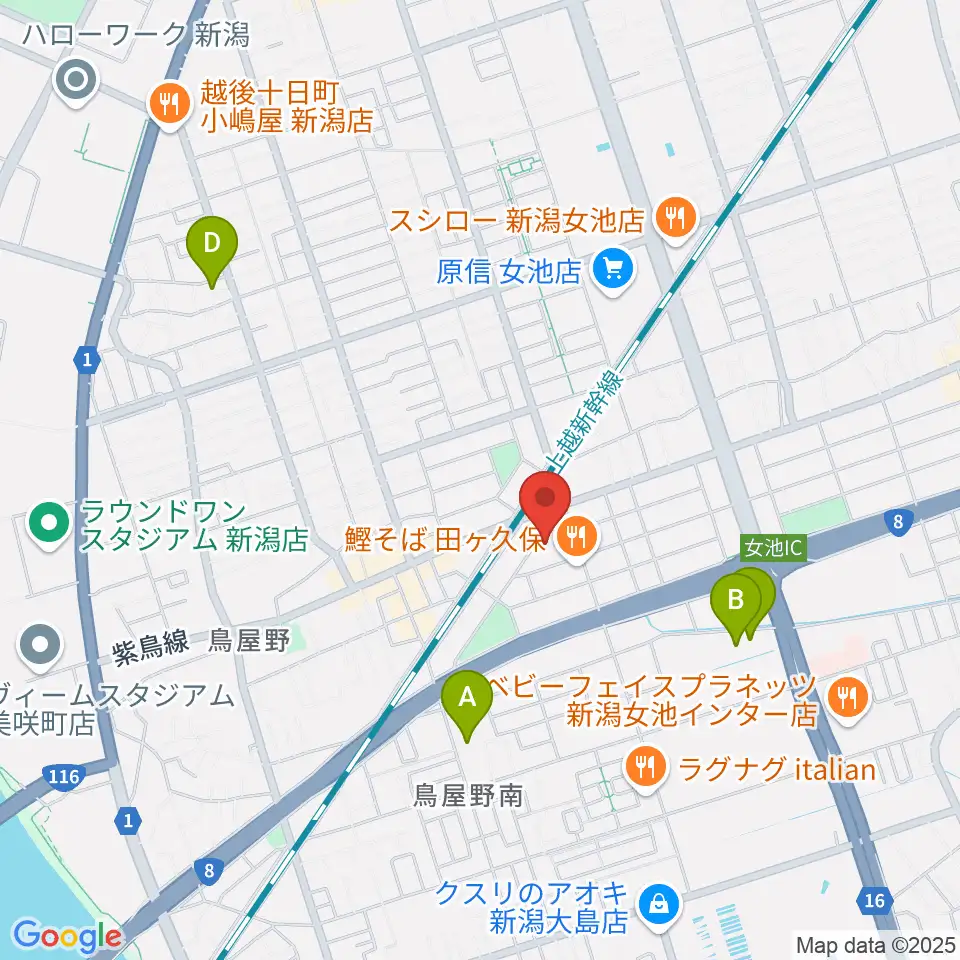 エヌトライブ周辺のホテル一覧地図