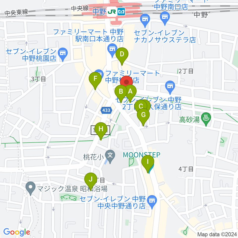 Volta Studio周辺のホテル一覧地図