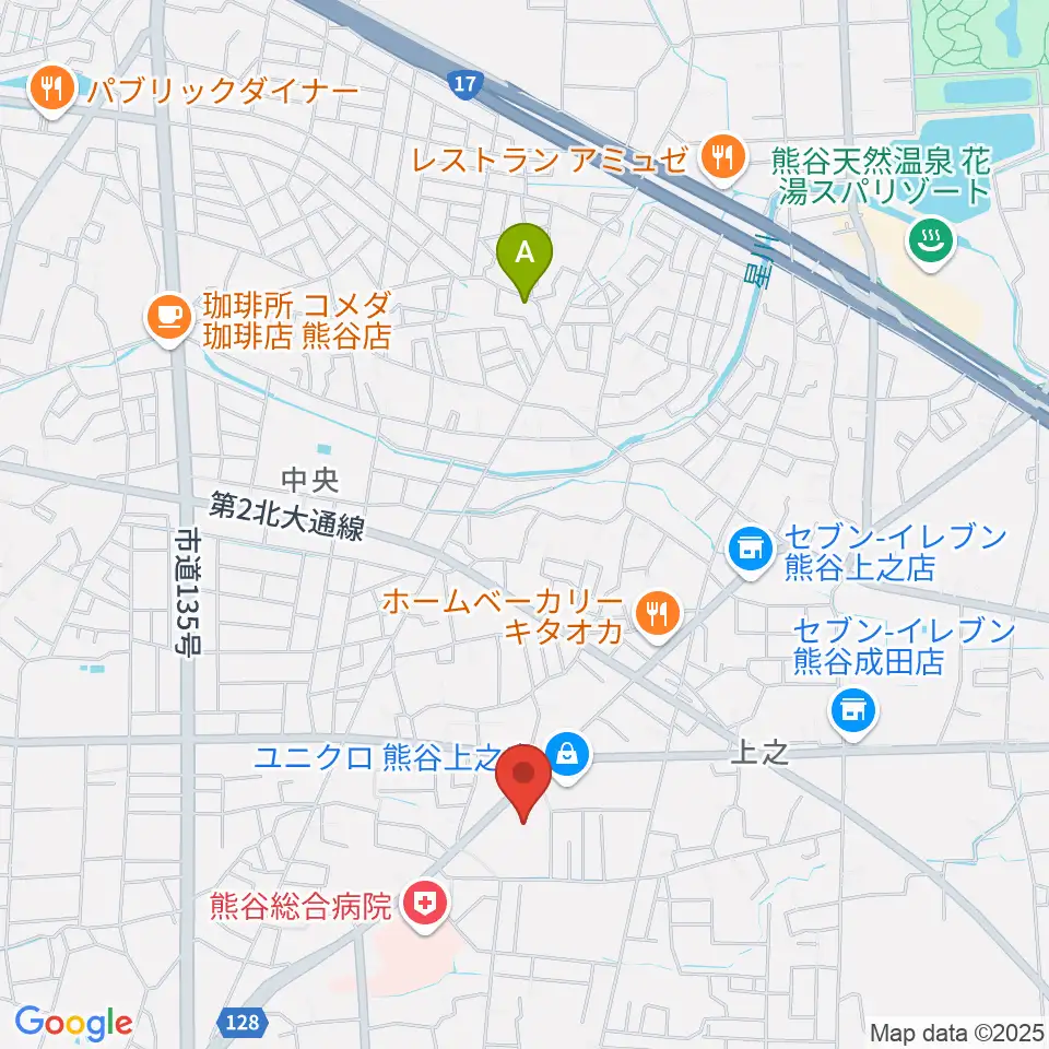 カワイ熊谷ショップ周辺のホテル一覧地図