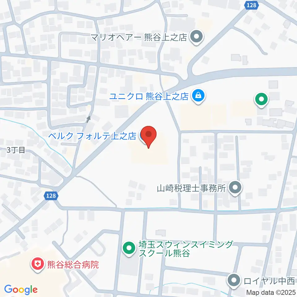カワイ熊谷ショップ周辺のホテル一覧地図