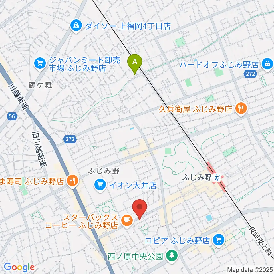 カワイふじみ野ショップ周辺のホテル一覧地図