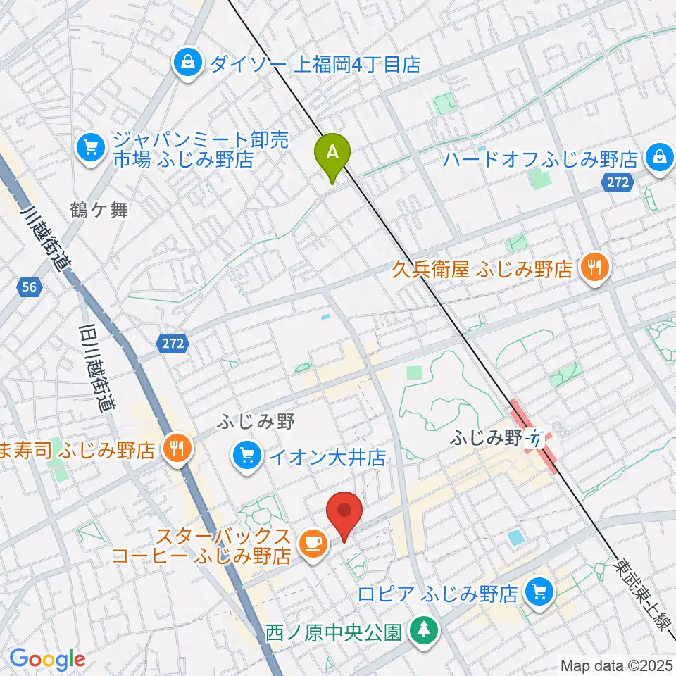 カワイふじみ野ショップ周辺のホテル一覧地図
