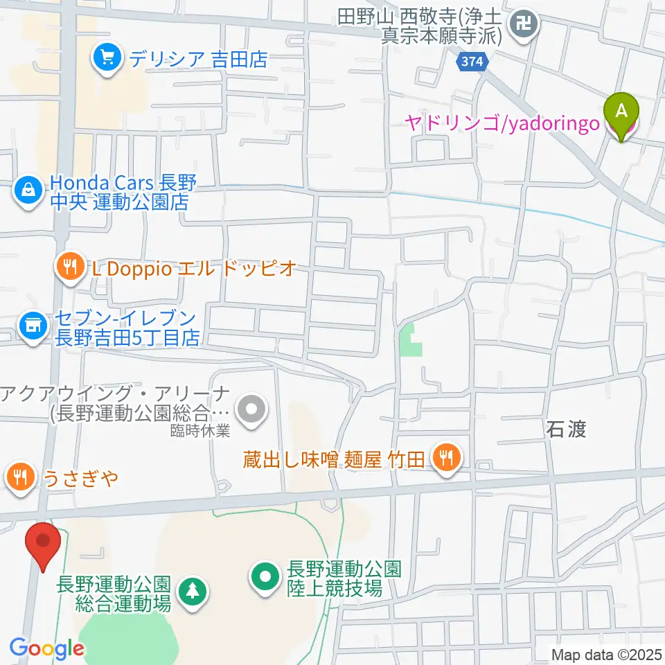 カワイ長野ショップ周辺のホテル一覧地図