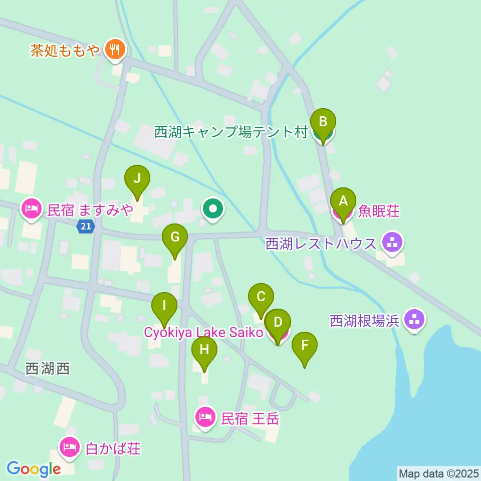 魚眠荘周辺のホテル一覧地図