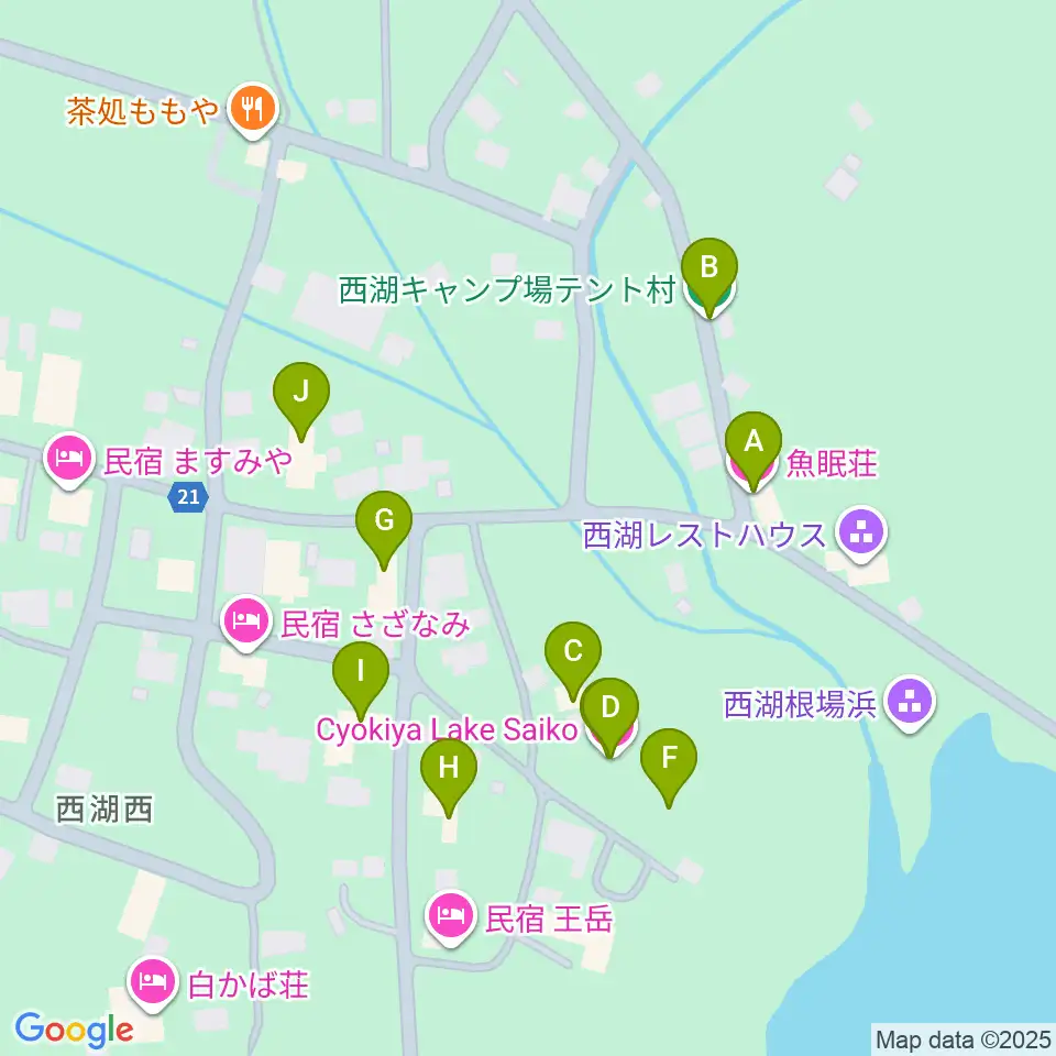 魚眠荘周辺のホテル一覧地図