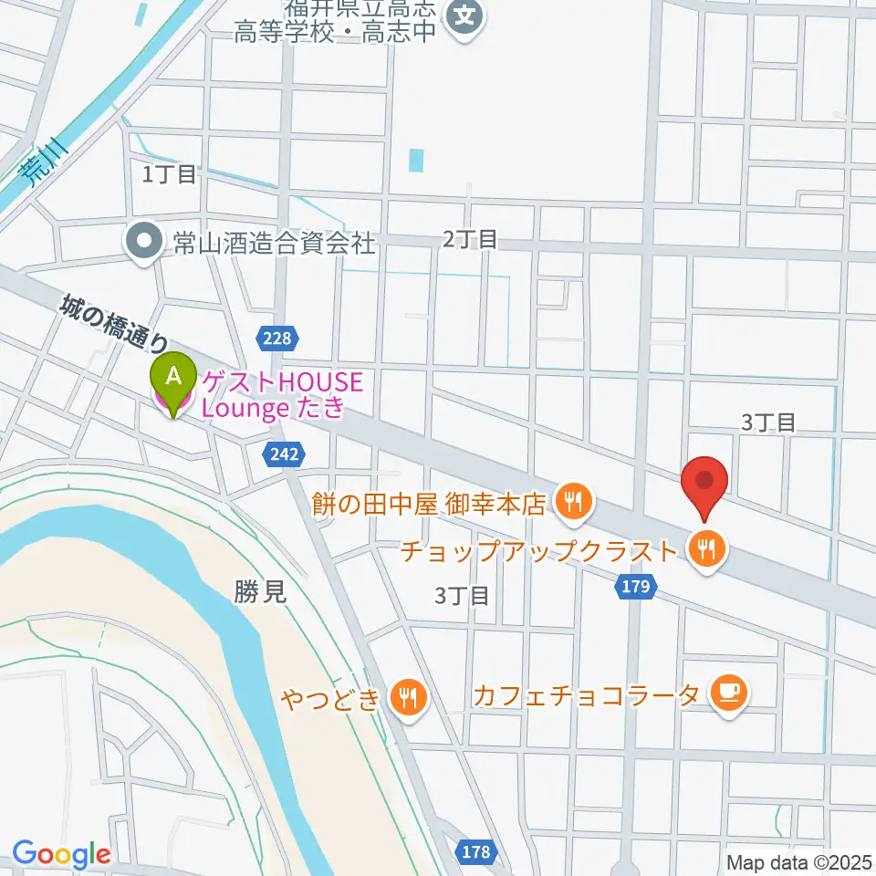 カワイ福井ショップ周辺のホテル一覧地図