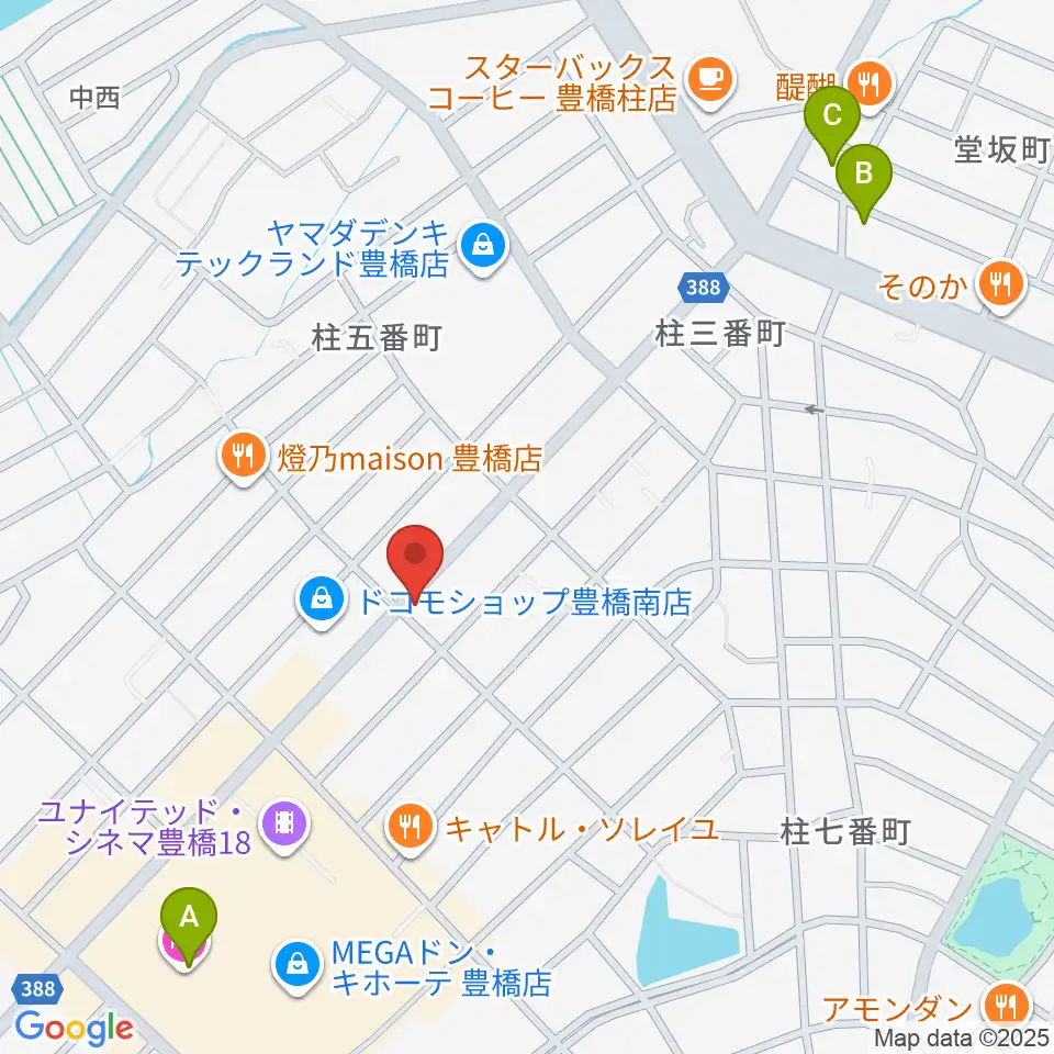 カワイ豊橋ショップ周辺のホテル一覧地図