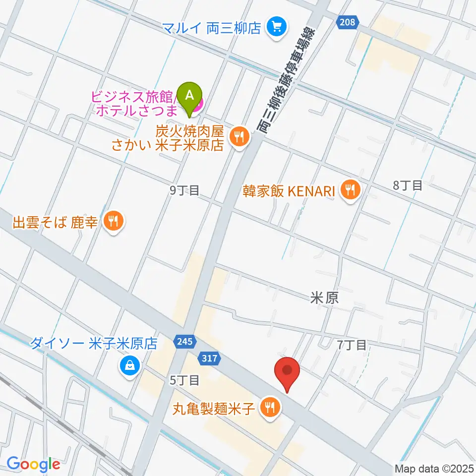 カワイ米子ショップ周辺のホテル一覧地図