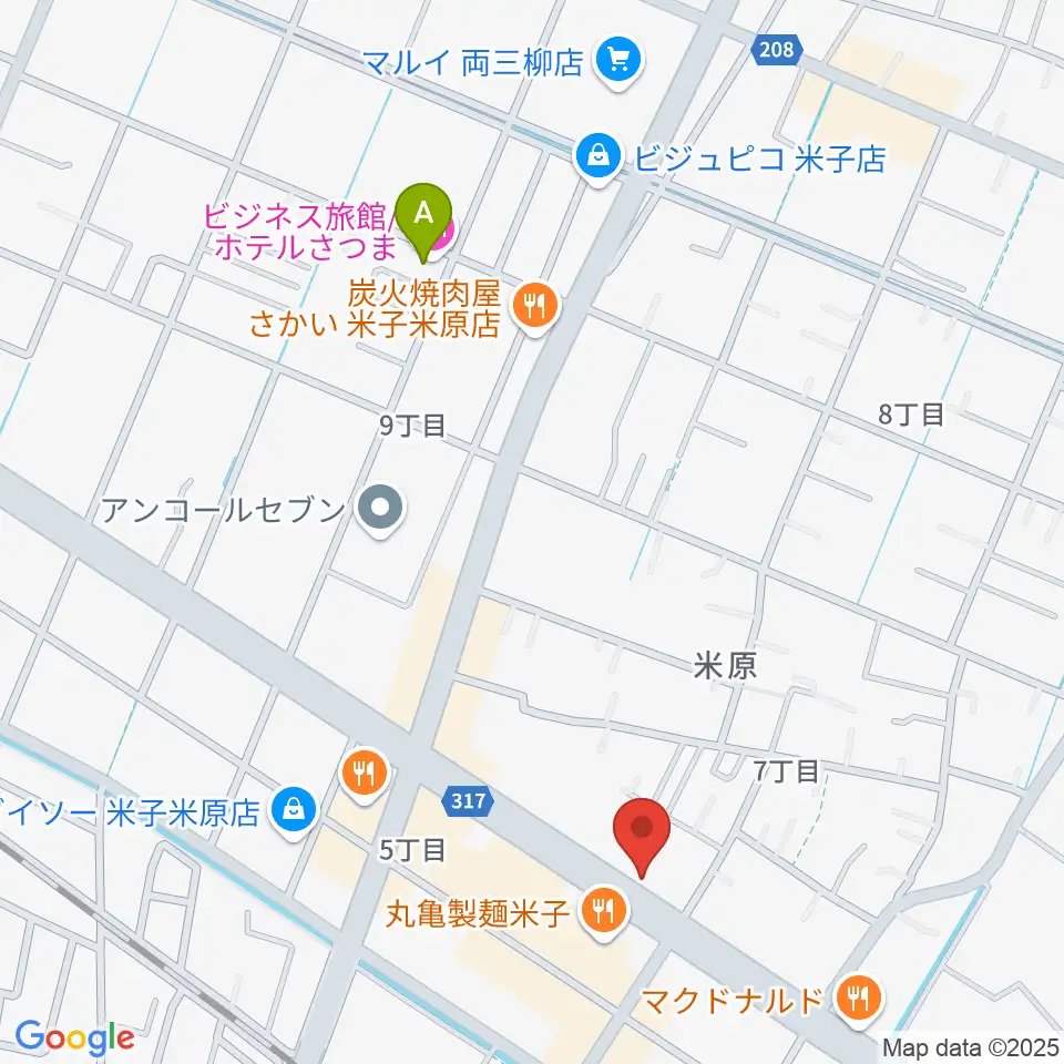 カワイ米子ショップ周辺のホテル一覧地図
