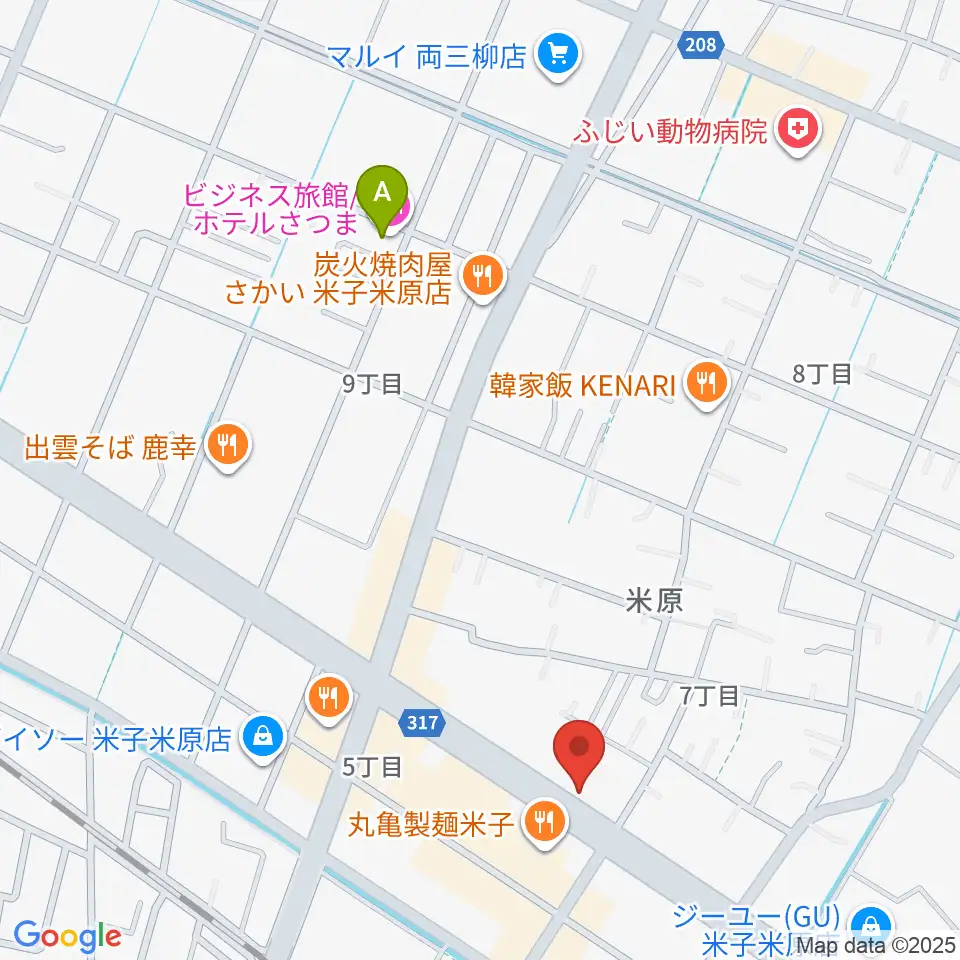 カワイ米子ショップ周辺のホテル一覧地図