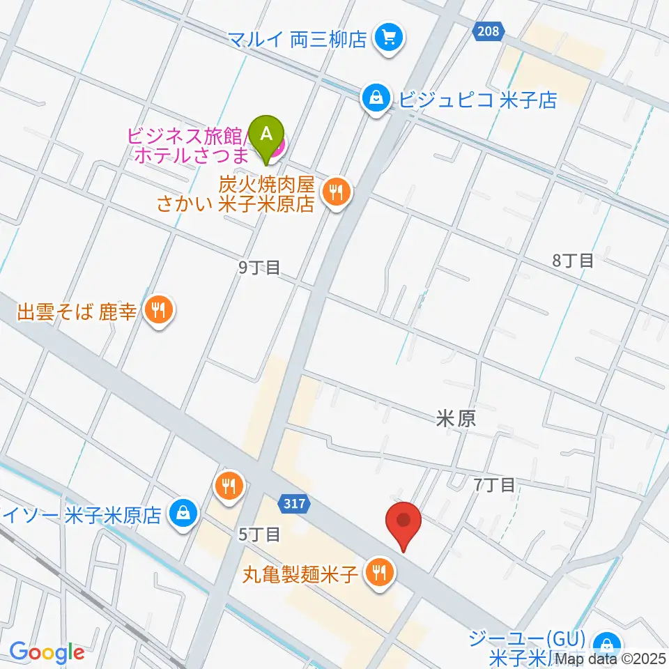 カワイ米子ショップ周辺のホテル一覧地図